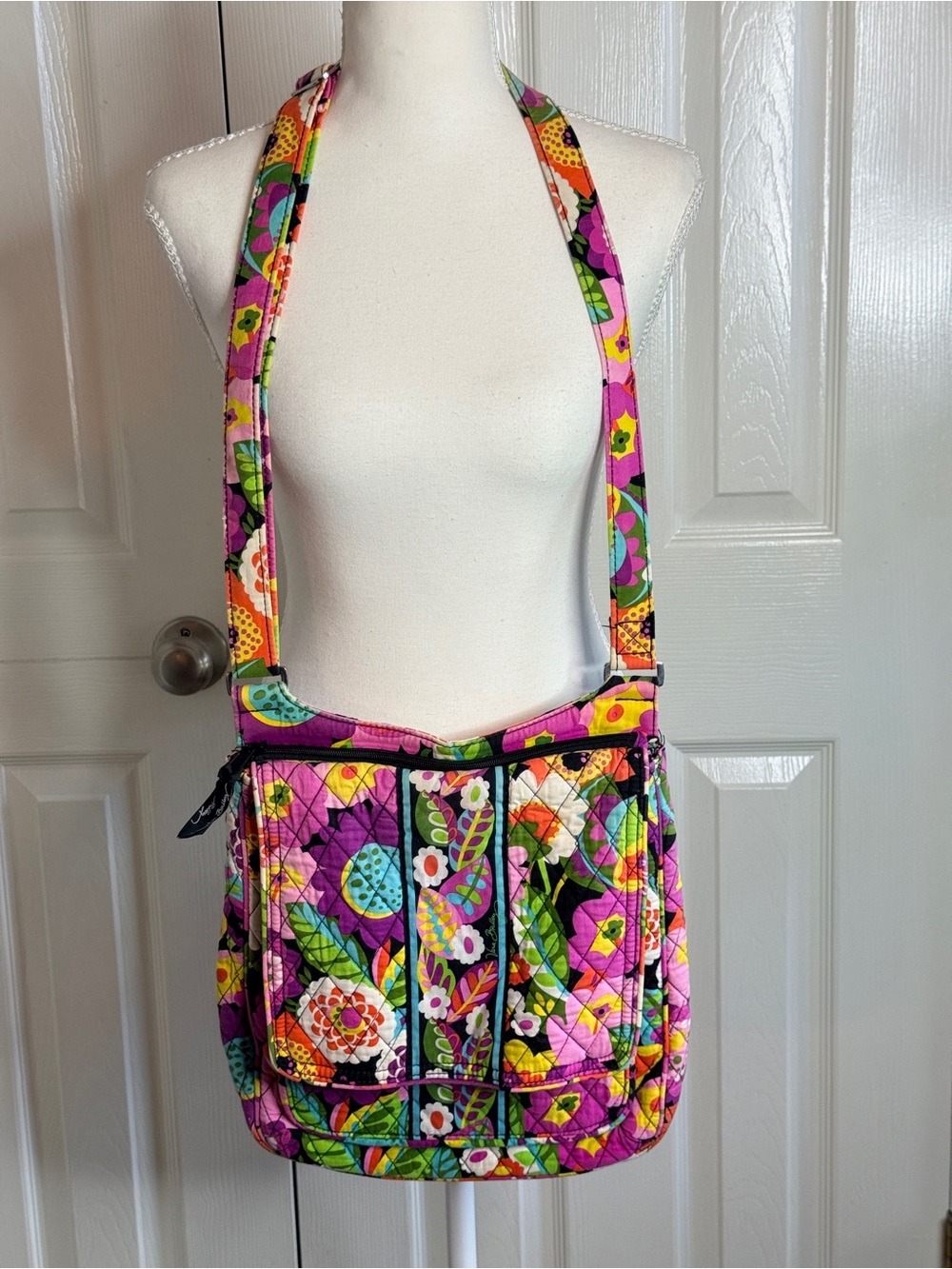 Vera Bradley Crossbody Bag Quilted Floral Pattern Va Va Bloom EUC